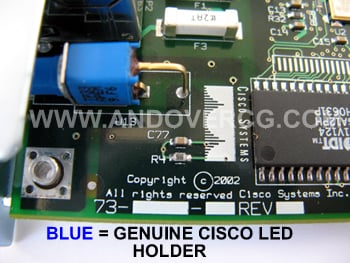 Genuine Cisco WIC-1DSU-T-V2 LED Holder Blue