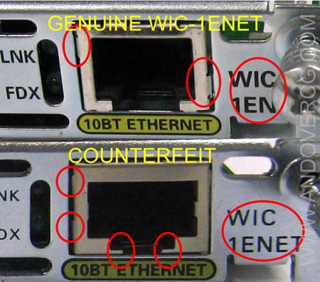 counterfeit real wic-1enet comparison