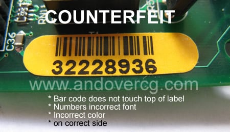 COUNTERFEIT WIC-1DSU-T1 BAR CODE III