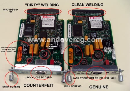 Counterfeit Cisco WIC-1DSU-T1