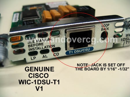 Cisco Genuine WIC-1DSU-T1 RJ45 Jack