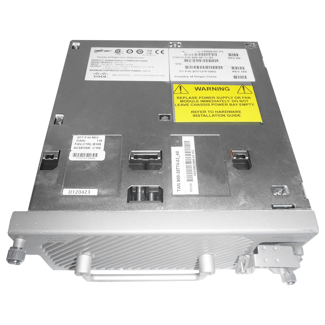 Cisco ASA5585-PWR-AC ASA 5585-X Series 1200W AC Firewall Power Supply