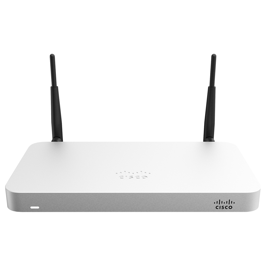Cisco Meraki MX64W-HW Wireless 250Mbps 6x 1GB RJ-45 UNCLAIMED Firewall  w/Adapter