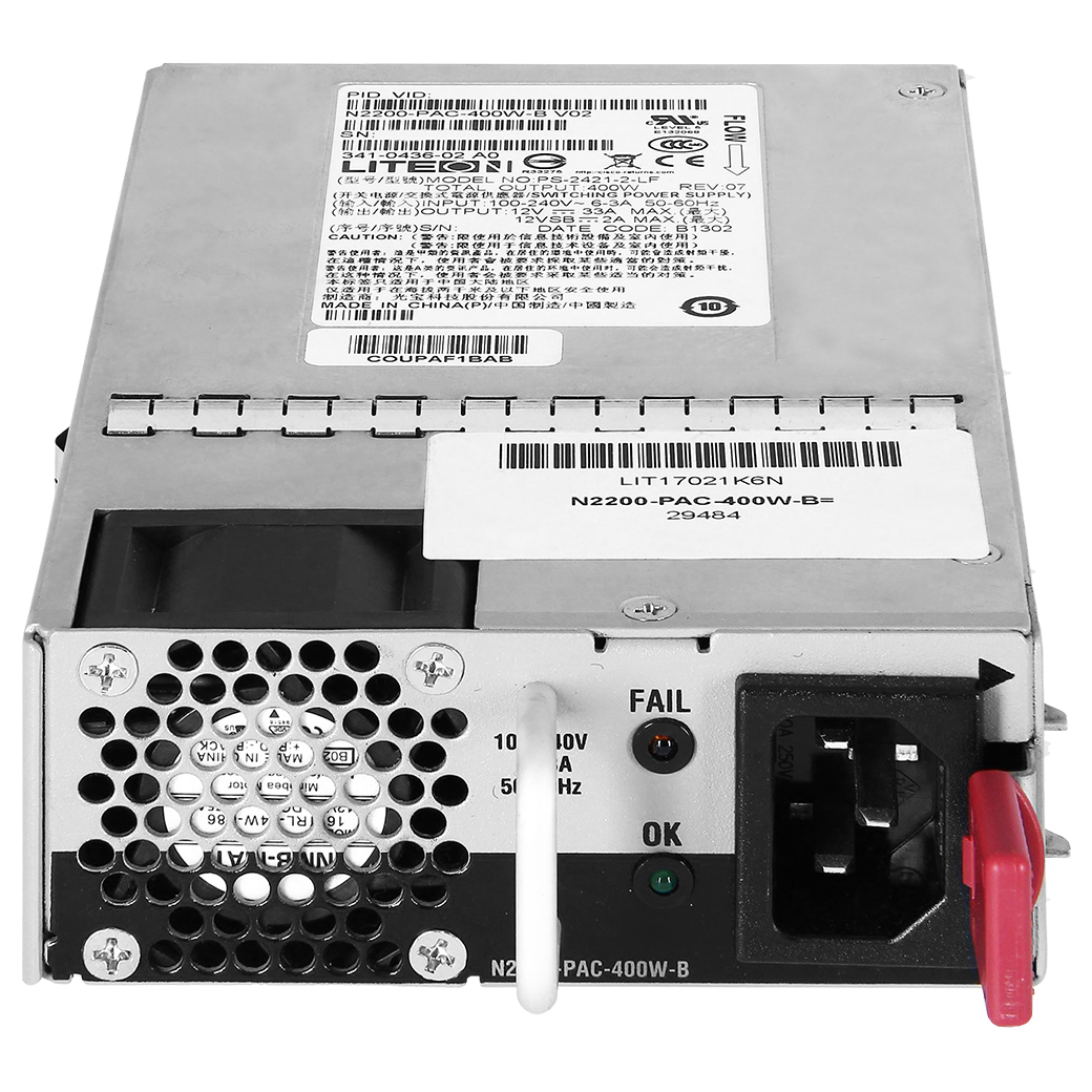 N2200-PAC-400W-B | Cisco Power Supply | Nexus 2000 Series