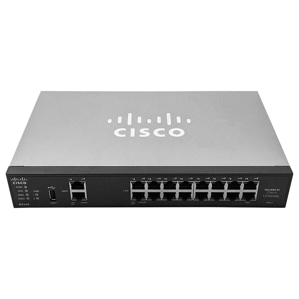 Cisco RV345 Multi WAN VPN Router with shops 16 Ports