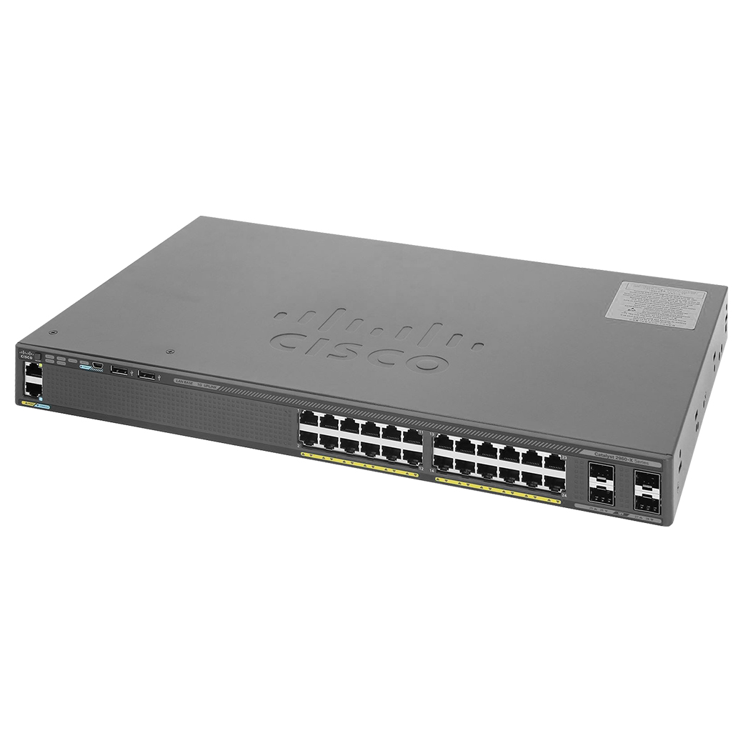 Cisco WS-C2960X-24TS-L Catalyst 2960X Series 24x 1GB RJ-45 4x 1GB SFP Switch