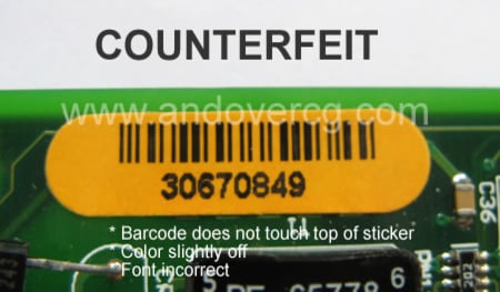 COUNTERFEIT WIC-1DSU-T1 BAR CODE