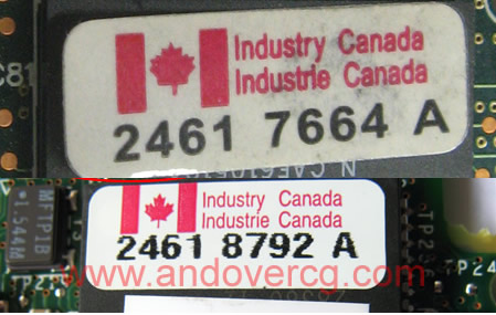 Counterfeit WIC-1ADSL Canadian Flag not touching