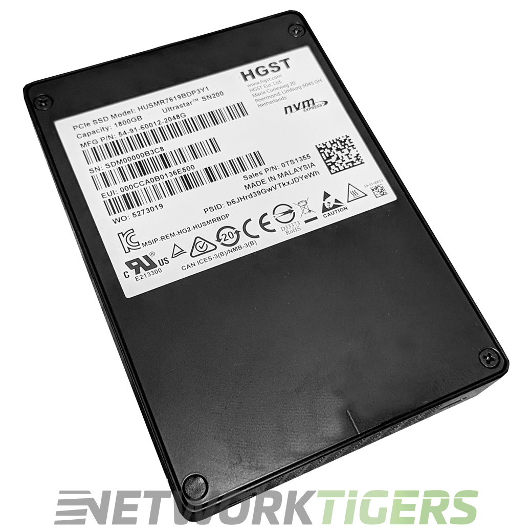 HGST HUSMR7619BDP3Y1 0TS1355 SN200 1.8TB 2.5 Inch SSD Solid State Drive