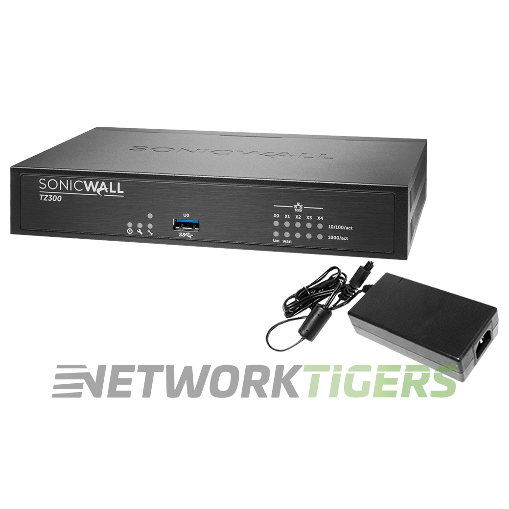 NEW SonicWALL TZ300 01-SSC-0215 750 Mbps Firewall - NOT TRANSFERABLE