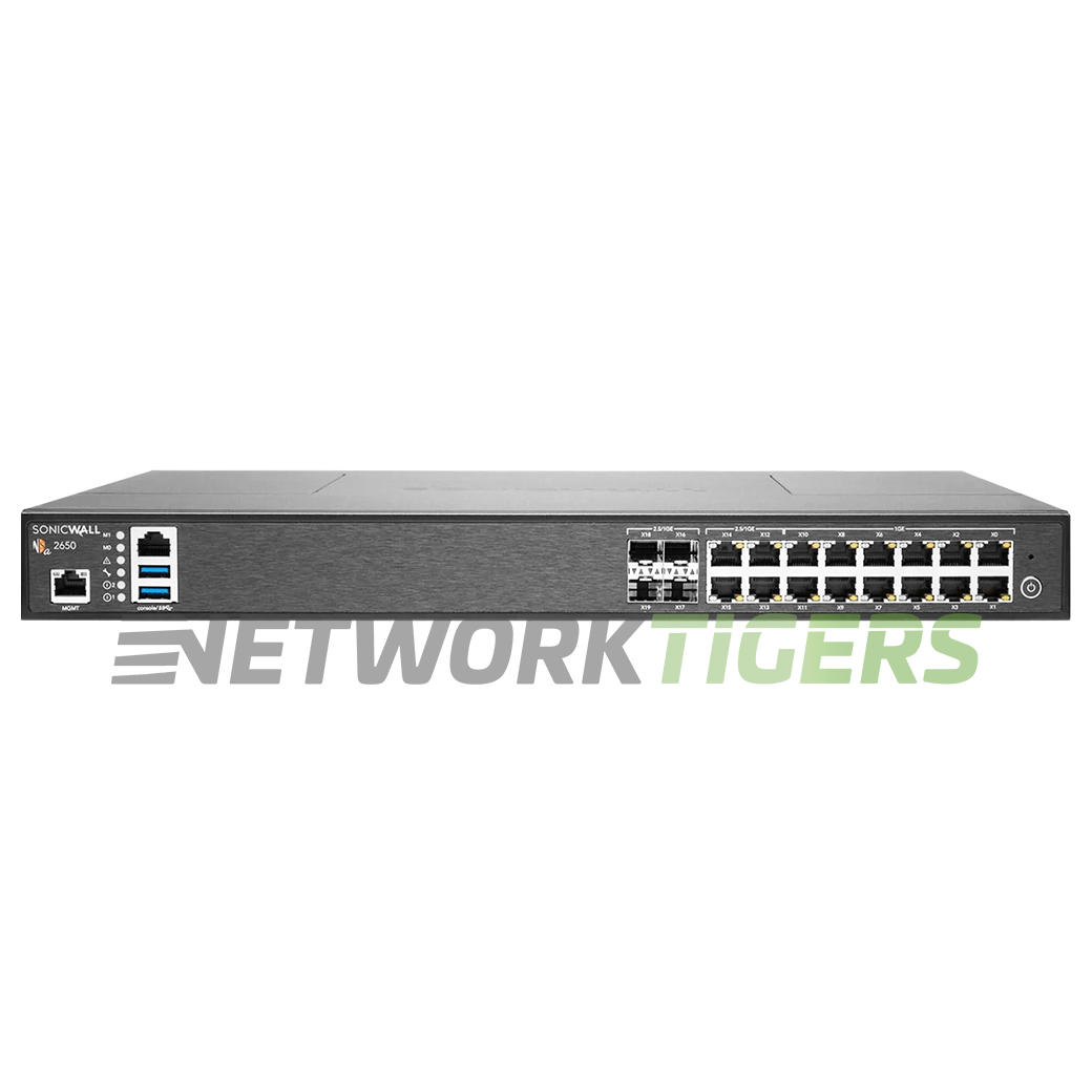 NEW SonicWall NSA 2650 01-SSC-1936 3 Gbps Firewall - Never Registered